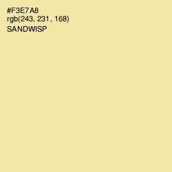 #F3E7A8 - Sandwisp Color Image