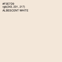 #F3E7D9 - Albescent White Color Image