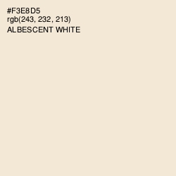 #F3E8D5 - Albescent White Color Image