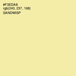 #F3EDA8 - Sandwisp Color Image