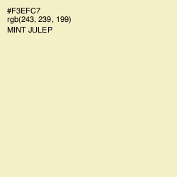 #F3EFC7 - Mint Julep Color Image
