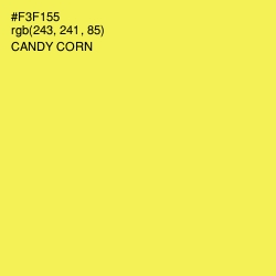 #F3F155 - Candy Corn Color Image