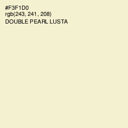 #F3F1D0 - Double Pearl Lusta Color Image