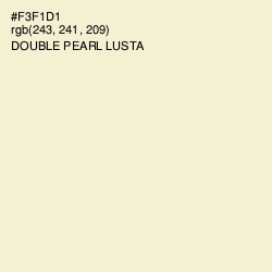 #F3F1D1 - Double Pearl Lusta Color Image