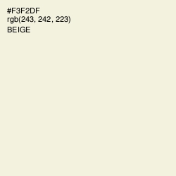 #F3F2DF - Beige Color Image