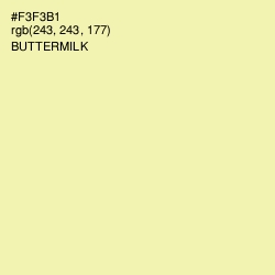 #F3F3B1 - Buttermilk Color Image