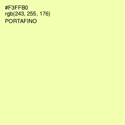 #F3FFB0 - Portafino Color Image