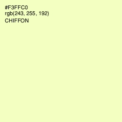 #F3FFC0 - Chiffon Color Image