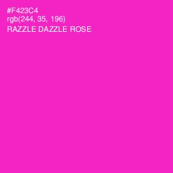 #F423C4 - Razzle Dazzle Rose Color Image