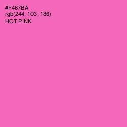 #F467BA - Hot Pink Color Image