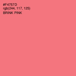 #F4757D - Brink Pink Color Image