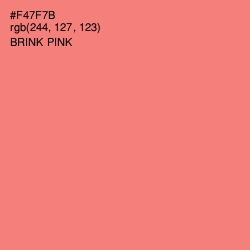 #F47F7B - Brink Pink Color Image