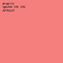 #F4817D - Apricot Color Image