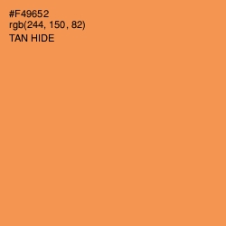 #F49652 - Tan Hide Color Image