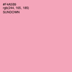 #F4A5B9 - Sundown Color Image