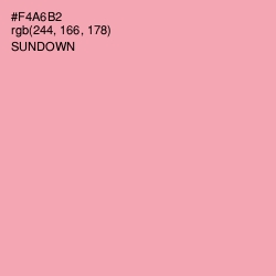 #F4A6B2 - Sundown Color Image