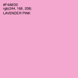 #F4A8D0 - Lavender Pink Color Image