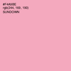 #F4A9BE - Sundown Color Image