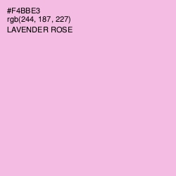 #F4BBE3 - Lavender Rose Color Image
