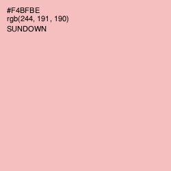 #F4BFBE - Sundown Color Image