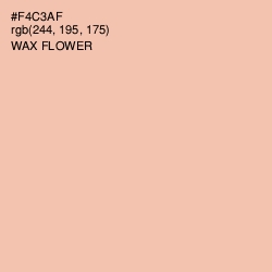 #F4C3AF - Wax Flower Color Image