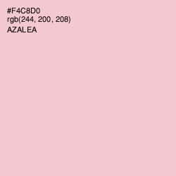 #F4C8D0 - Azalea Color Image