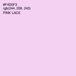 #F4D0F3 - Pink Lace Color Image