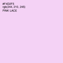 #F4D2F5 - Pink Lace Color Image