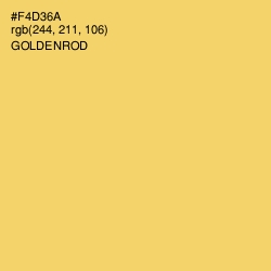#F4D36A - Goldenrod Color Image