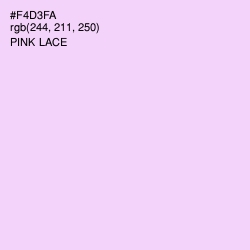 #F4D3FA - Pink Lace Color Image