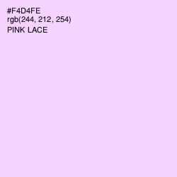 #F4D4FE - Pink Lace Color Image