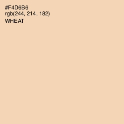 #F4D6B6 - Wheat Color Image