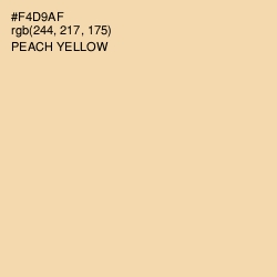 #F4D9AF - Peach Yellow Color Image