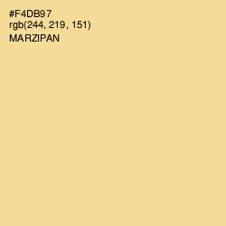 #F4DB97 - Marzipan Color Image