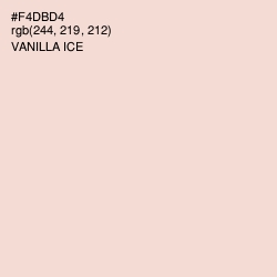 #F4DBD4 - Vanilla Ice Color Image