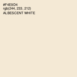 #F4E9D4 - Albescent White Color Image
