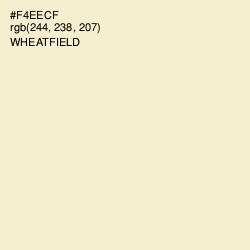 #F4EECF - Wheatfield Color Image