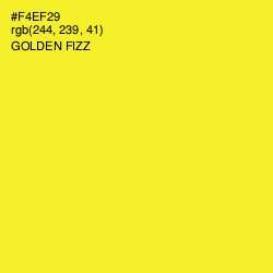 #F4EF29 - Golden Fizz Color Image