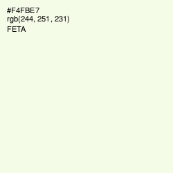 #F4FBE7 - Feta Color Image