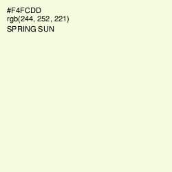 #F4FCDD - Spring Sun Color Image