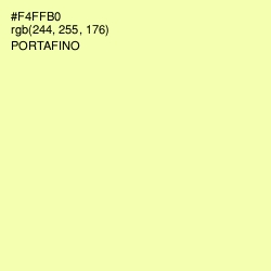 #F4FFB0 - Portafino Color Image