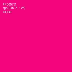 #F5057D - Rose Color Image