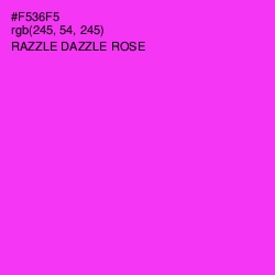 #F536F5 - Razzle Dazzle Rose Color Image