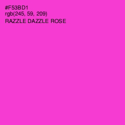 #F53BD1 - Razzle Dazzle Rose Color Image