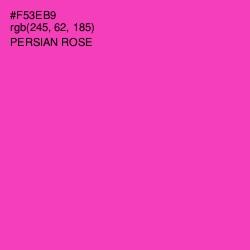 #F53EB9 - Persian Rose Color Image