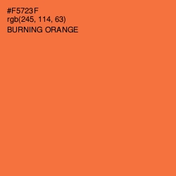 #F5723F - Burning Orange Color Image