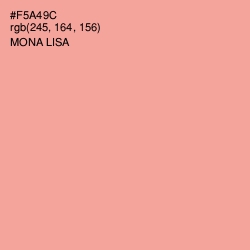 #F5A49C - Mona Lisa Color Image