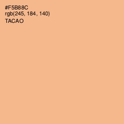 #F5B88C - Tacao Color Image