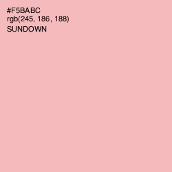 #F5BABC - Sundown Color Image
