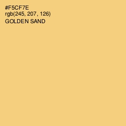 #F5CF7E - Golden Sand Color Image